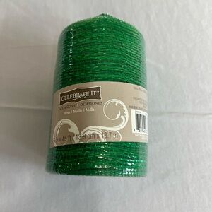 Celebrate It Vibrant Green Mesh Roll